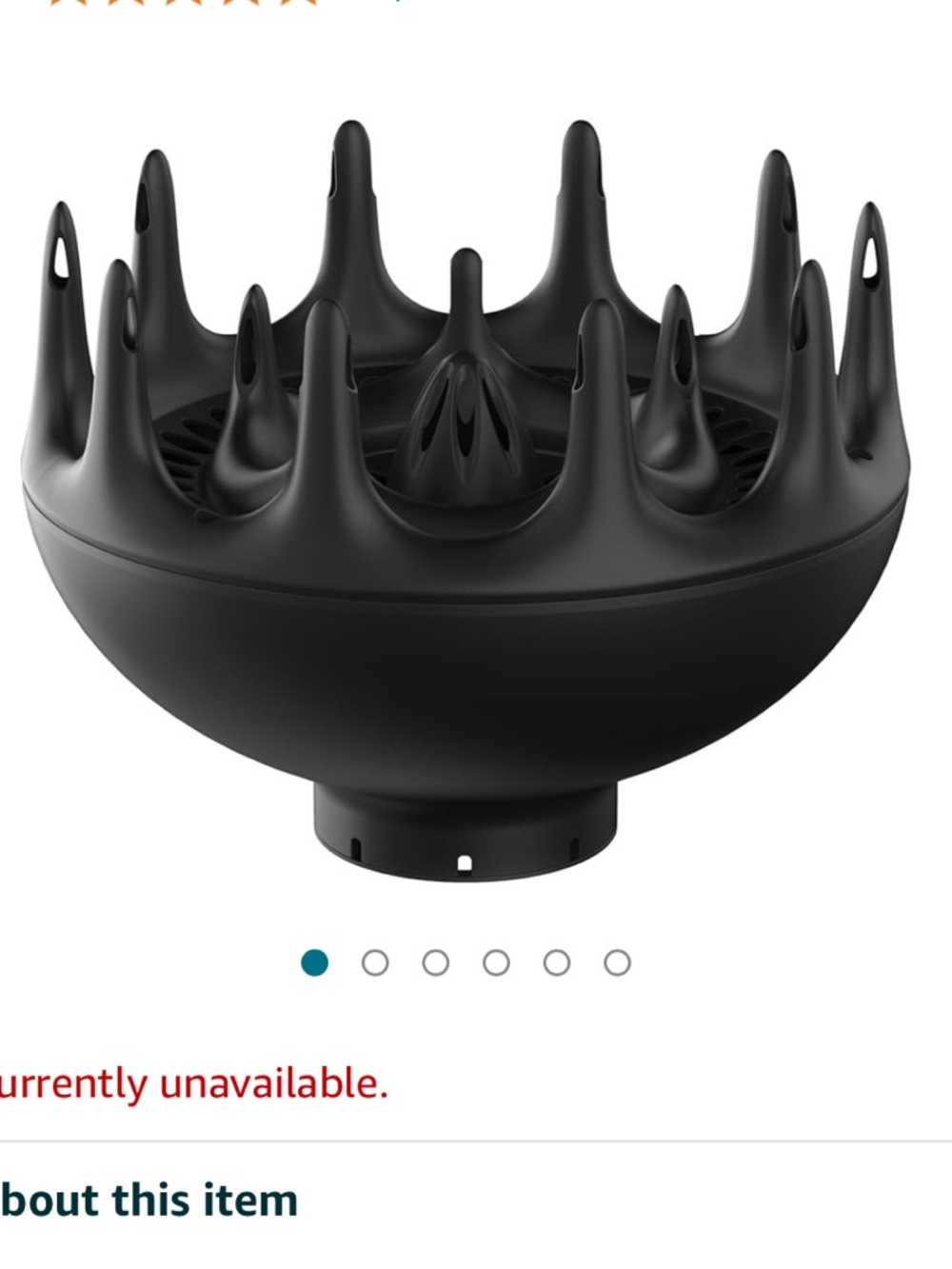 Xtava Black Orchid Hair Diffuser for Curly Hair